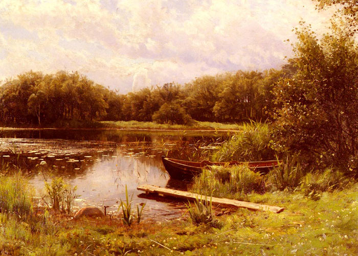 Paintings Monsted, Peder Mork