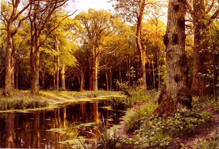 Paintings Monsted, Peder Mork