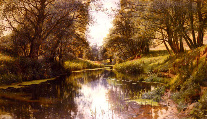 Paintings Monsted, Peder Mork