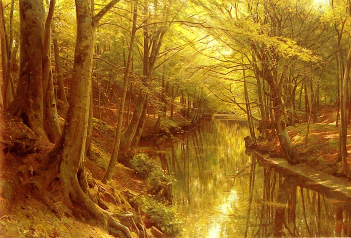 Paintings Monsted, Peder Mork