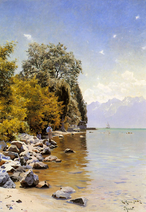 Paintings Monsted, Peder Mork
