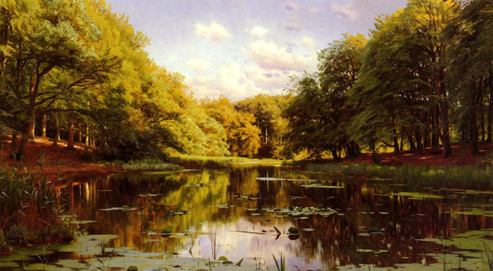 Paintings Monsted, Peder Mork