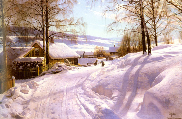 Paintings Monsted, Peder Mork