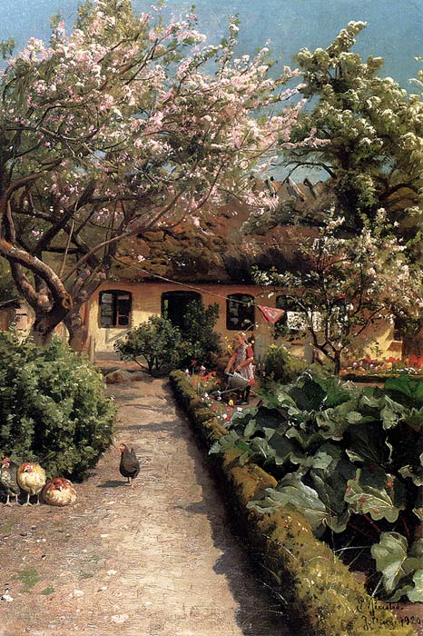 Paintings Monsted, Peder Mork