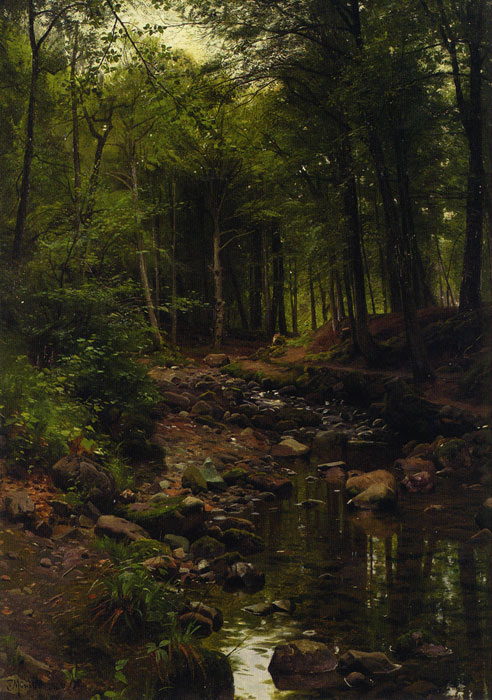 Paintings Monsted, Peder Mork