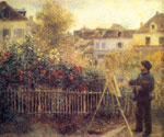 Claude Monet Painting in his Garden at Argenteuil,  1875
Art Reproductions
