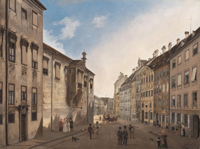 Residenzstrasse Looking Towards Max-Joseph-Platz in 1826

Painting Reproductions