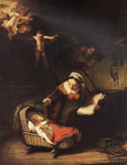 The Holy Family with Angels , 1645
Art Reproductions