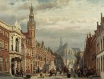 View of the Town Hall and the St. Laurenschurch in Alkmaar, 1871
Art Reproductions