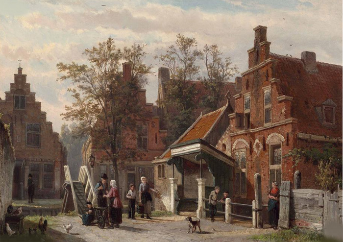 A street scene in Makkum, Friesland, 1873

Painting Reproductions