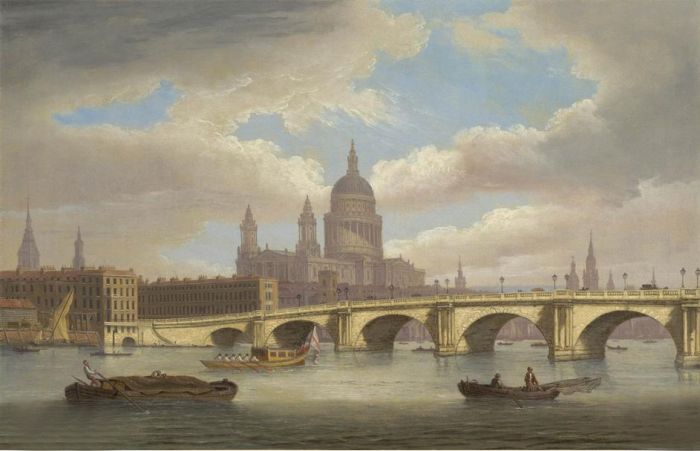 View of the River Thames with St. Paul's Cathedral and Blackfriars Bridge, 1806

Painting Reproductions