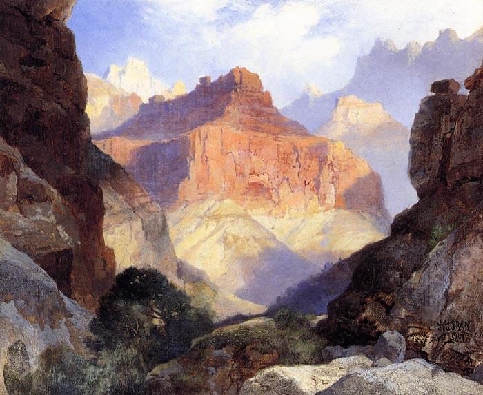 Under the Red Wall, Grand Canyon of Arizona,  1917

Painting Reproductions