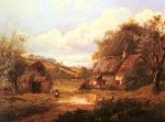 Landscape with figures outside a thatched cottage
Art Reproductions