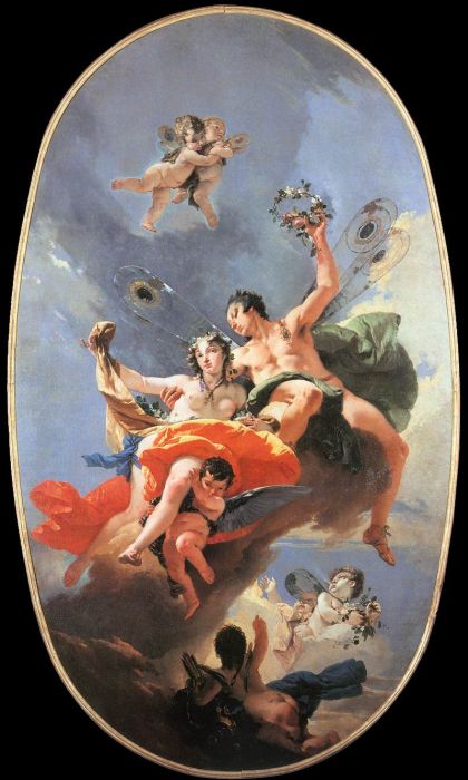 Painting The Triumph of Zephyr and Flora, 1734 The Triumph of Zephyr and Flora, 1734
Painting Reproductions