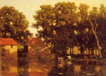 A Sunlit River Landscape With Cows Watering
Art Reproductions