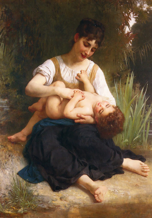 The Joys of Motherhood (Girl Tickling a Child), 1878

Painting Reproductions