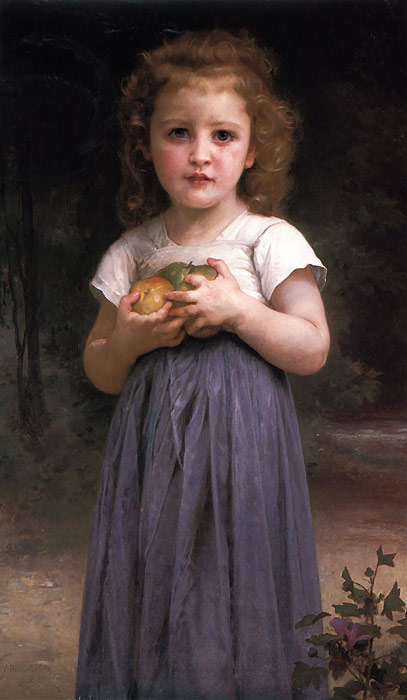 Little girl holding apples in her hands, 1895

Painting Reproductions
