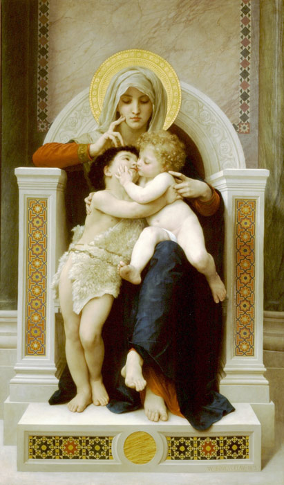 La Vierge, L'Enfant Jesus et Saint Jean Baptiste [The Virgin, the Baby Jesus and Saint John the Baptist], 1875

Painting Reproductions