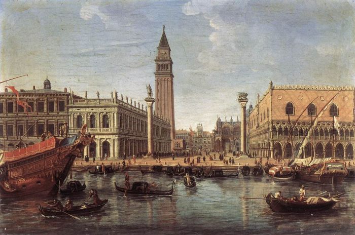 The Piazzetta from the Bacino di San Marco, 1700

Painting Reproductions