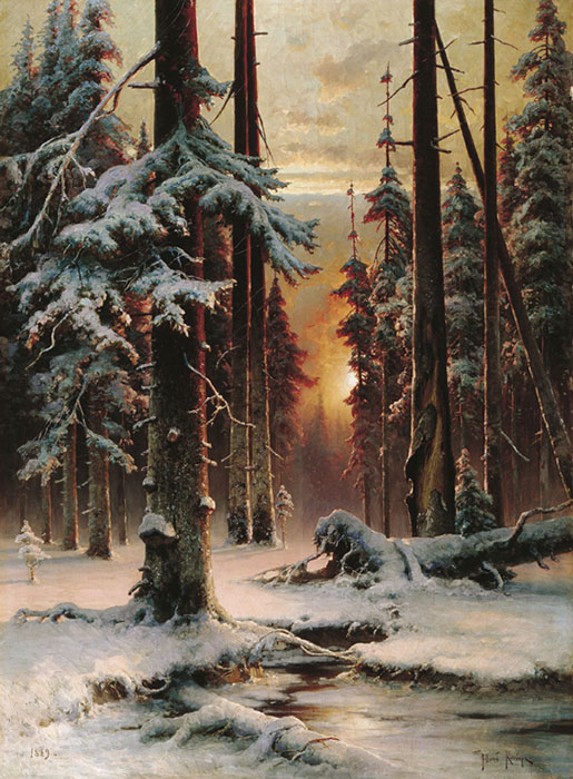 Winter Sun Dawn in a Forest, 1889

Painting Reproductions