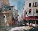 Paris streets Paintings