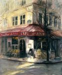 Street Corner, Paris Painting