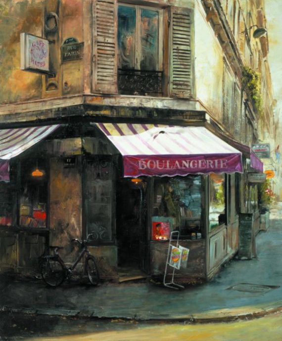 Street Corner, Paris III Painting