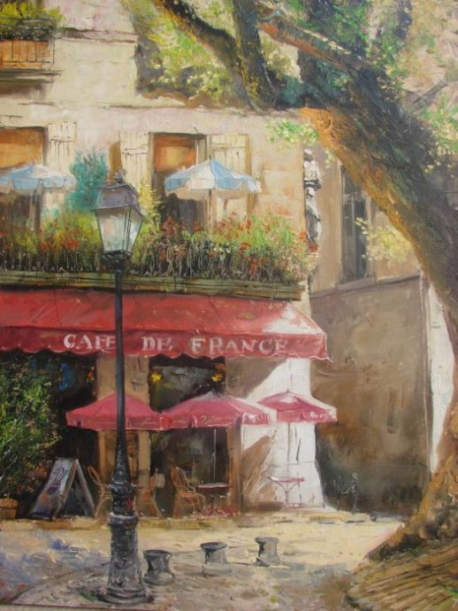 Cafe de France, 2010 Painting
