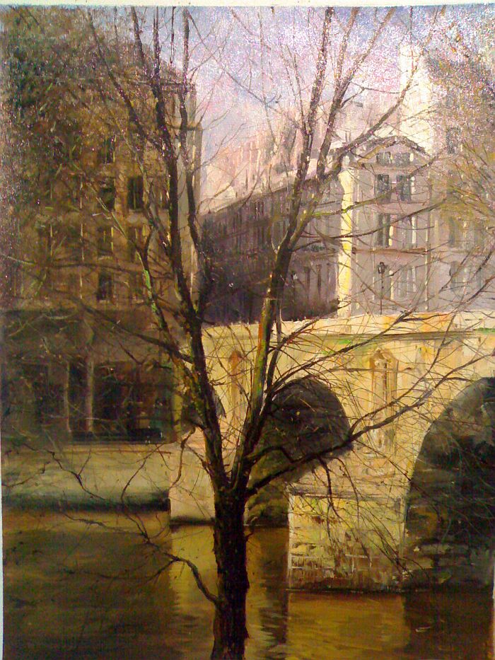 On the Banks of Seine Painting