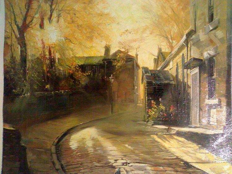 Paris Street, Sunrise, 2007 Painting