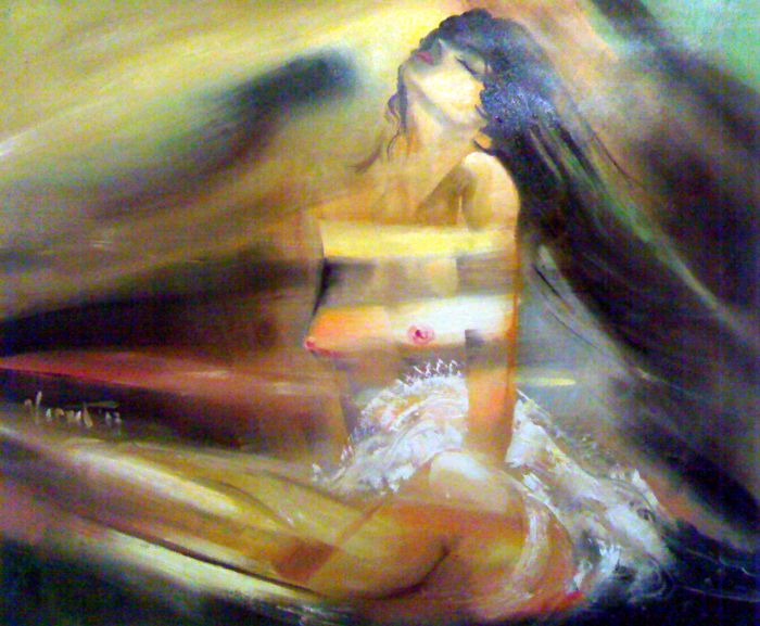 Evening Original Artwork, Hand Painted on canvas