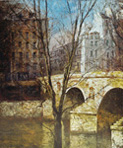 Paris: Bridge Over Seine Painting