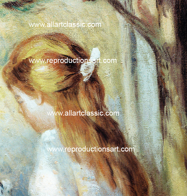 Renoir_two_girls_001N_C Reproductions Painting-Zoom Details