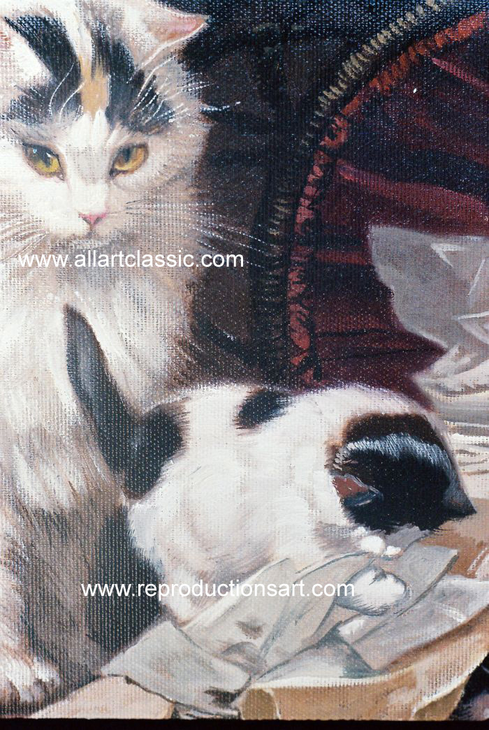 Ronner_Knip_001N_A Reproductions Painting-Zoom Details