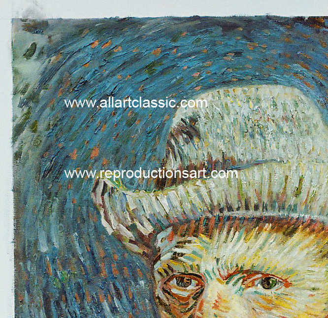 Van_Gogh_Selfportrait_001N_A Reproductions Painting-Zoom Details