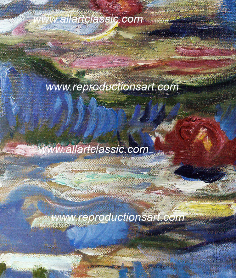 monet_waterlilies_001N_A Reproductions Painting-Zoom Details